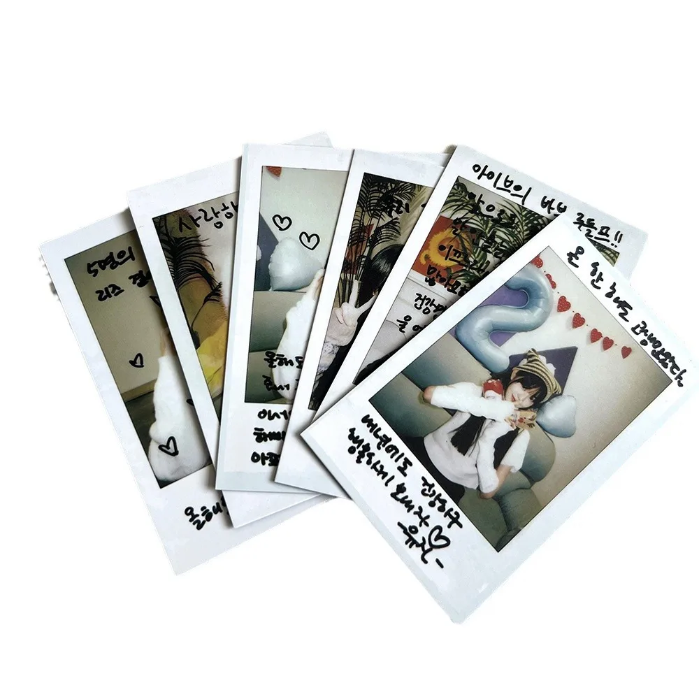 6 pz/set Kpop Idol IVE Lomo Cards schede fotografiche di IVE\'S cartolina Polaroid per la collezione di fan