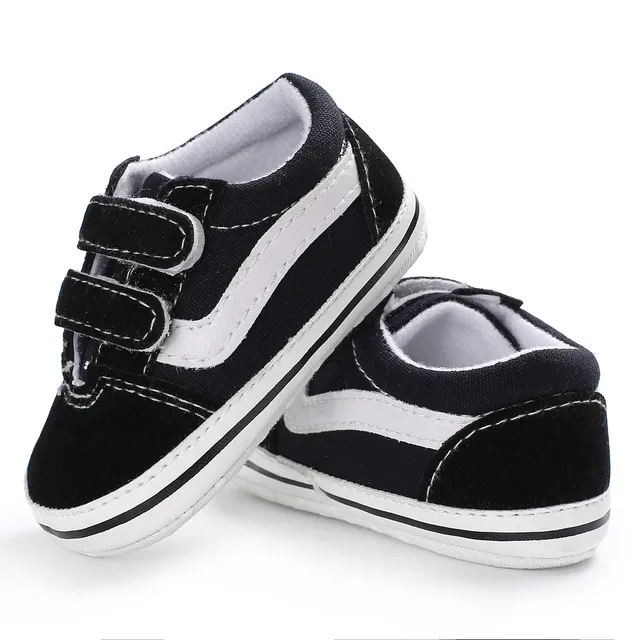 Meckior-Tênis de lona para bebê, listras clássicas, sapatos casuais, antiderrapantes, primeiros caminhantes macios, sapatos infantis unissex, bebê menino e menina
