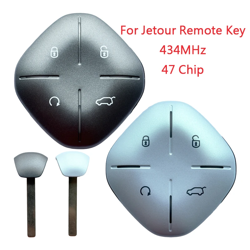 TXK039005 Original For Jetour Car Key Remote Control 4 Button 434MHz 47 Chip With Uncut Blade