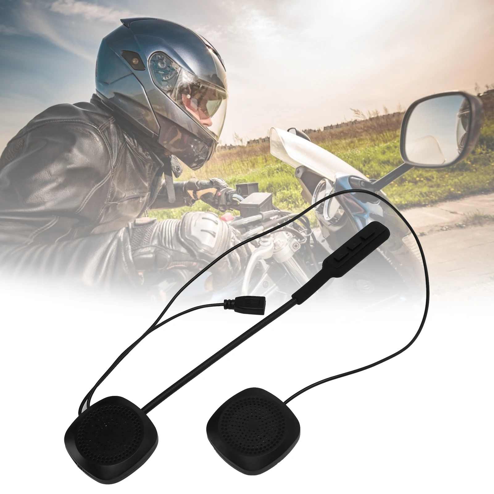

Motorcycle Bluetooth Headphone Motorcycle Helmet Bluetooth Headphone Wireless Bluetooth 5.0 Stereo Noise Reduction Headset