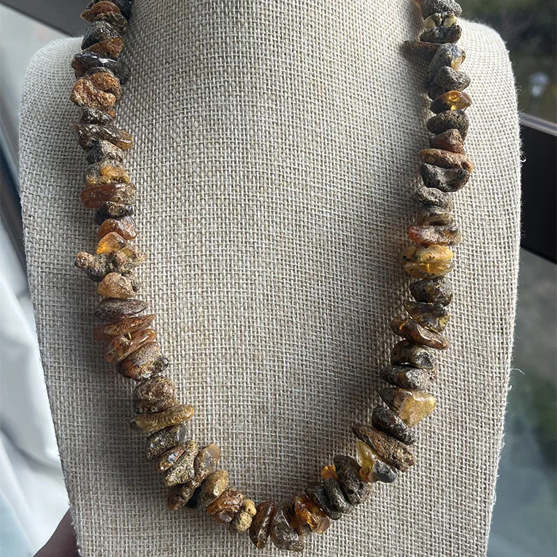 Yoowei Halskette aus 100 % Naturbernstein als Geschenk, europäische baltische Original-Medizinperlen, wunderschöner, einzigartiger Heilschmuck-Lieferant – Detail 39