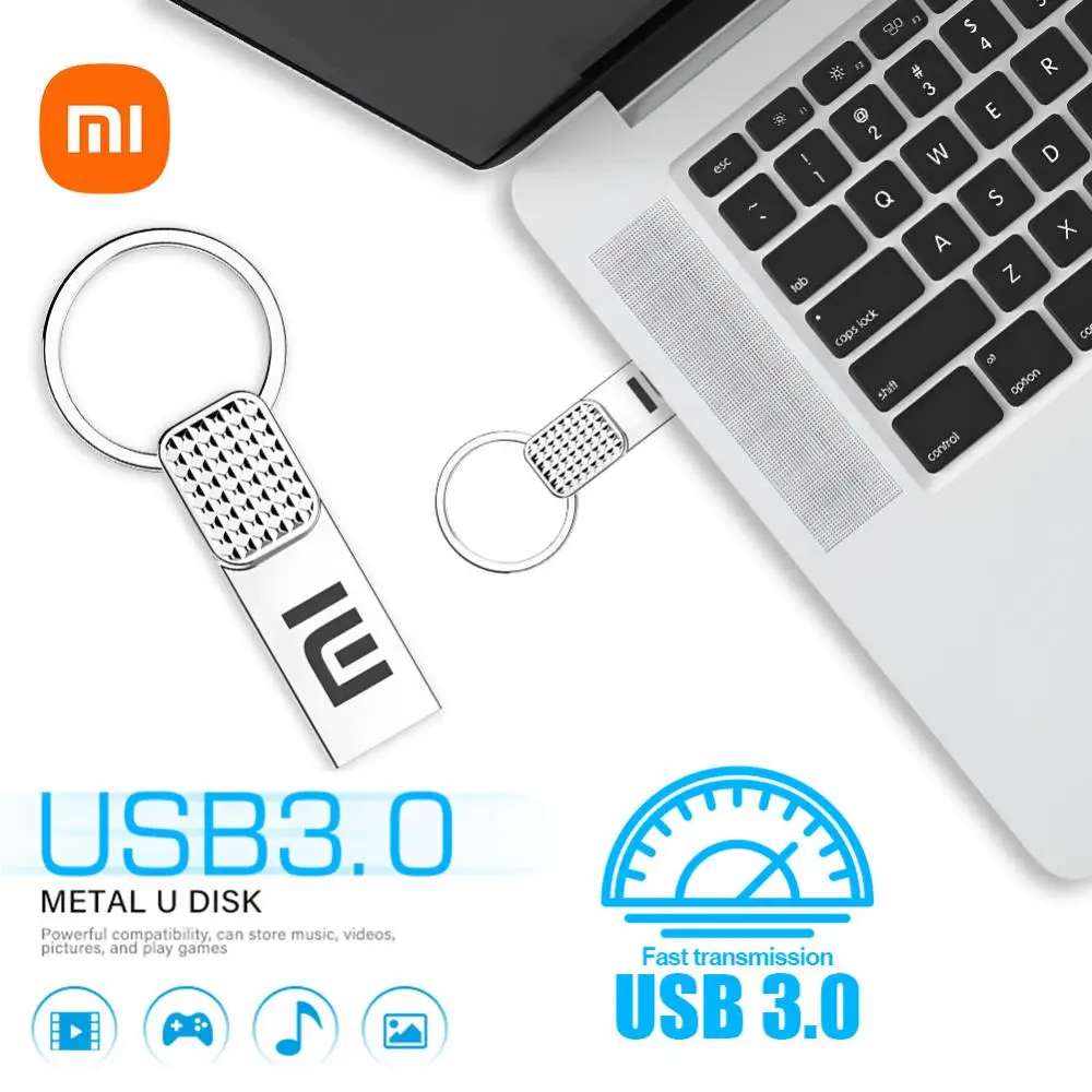 Xiaomi 2TB Flash Drives Original USB3.0 U Disk OTG 2-IN-1 Metal High Speed Pendrive Portable WaterProof Type-C Memoria USB Stick