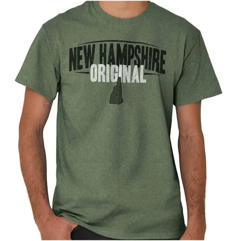 

New Hampshire Original Souvenir Tourist NH Adult Short Sleeve Crewneck Tee