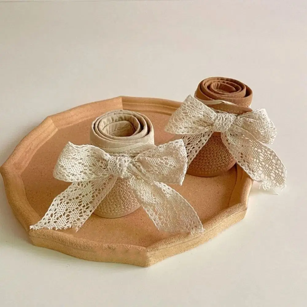 

New Summer Baby Straw Caps Korean Beach Bow Lace Straw Hat Wide Brim Empty Top Children Sun Hat for