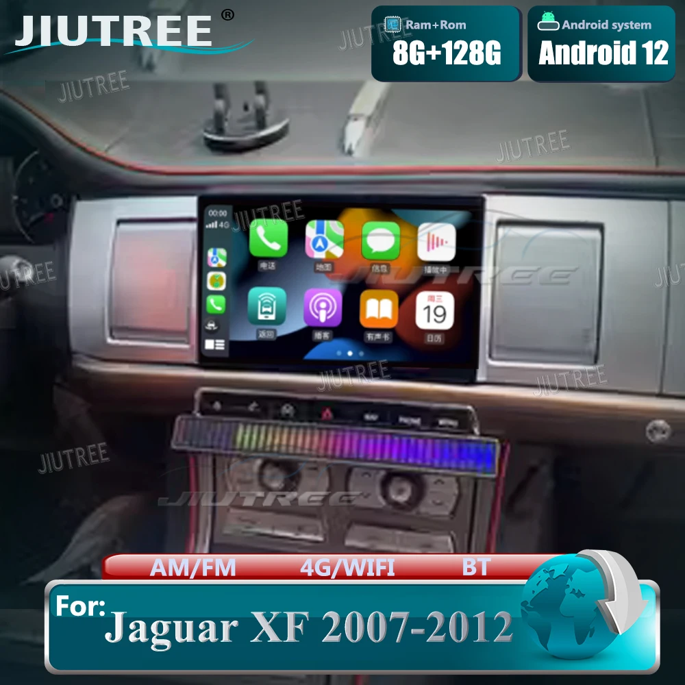 

Автомобильный радиоприемник Tesla Style Android 12 для Jaguar XF 2007-2012 128G Мультимедийный стерео видеоплеер GPS Navi Head Unit Wireless Carplay