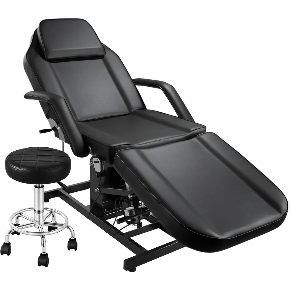 كرسي سرير الوجه الكهربائي بالكامل لخبير التجميل، تعديل كهربائي لجميع الأغراض، طاولة شمع الرموش للتدليك للعملاء #1