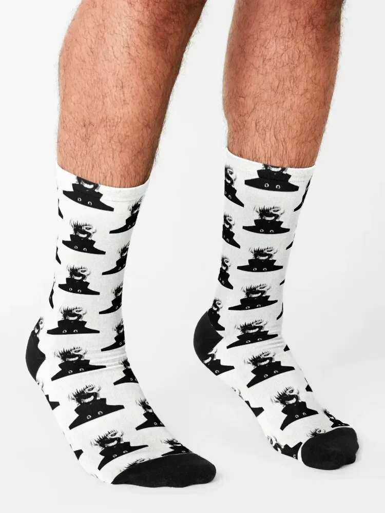 Ken Kaneki Monochrome Socken Geschenk helles Strumpfband süße Großhandel Socken für Männer Frauen