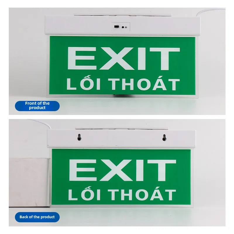 Plastic Signs Safety Exit Direction Indicator Lights Fire Escape Emergency Indicator Lights, Economic Lighting Ac85-265v