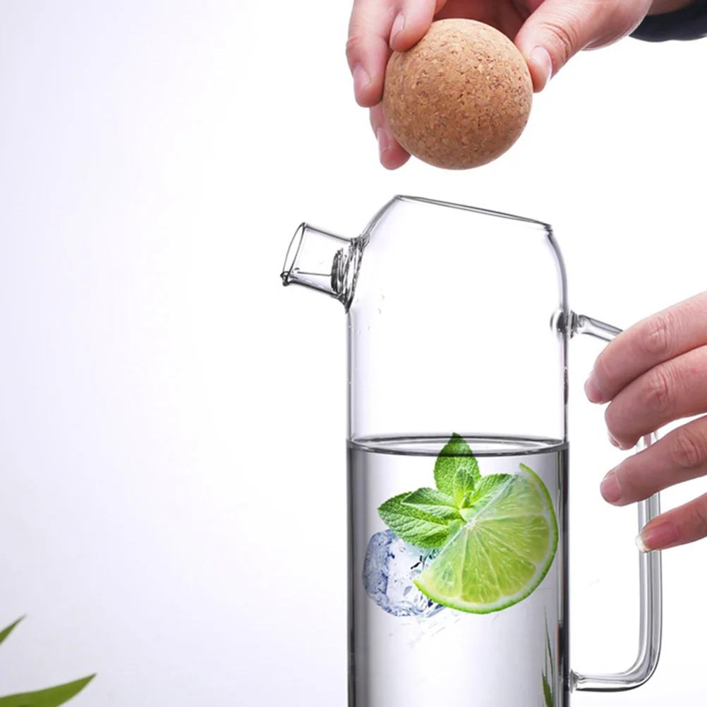 

Clear Resistant Stove Glass Household Tea Pot Pot Top Glass Tea Kettle With Cork Kettle Cork Lid Kitchen Barware Set