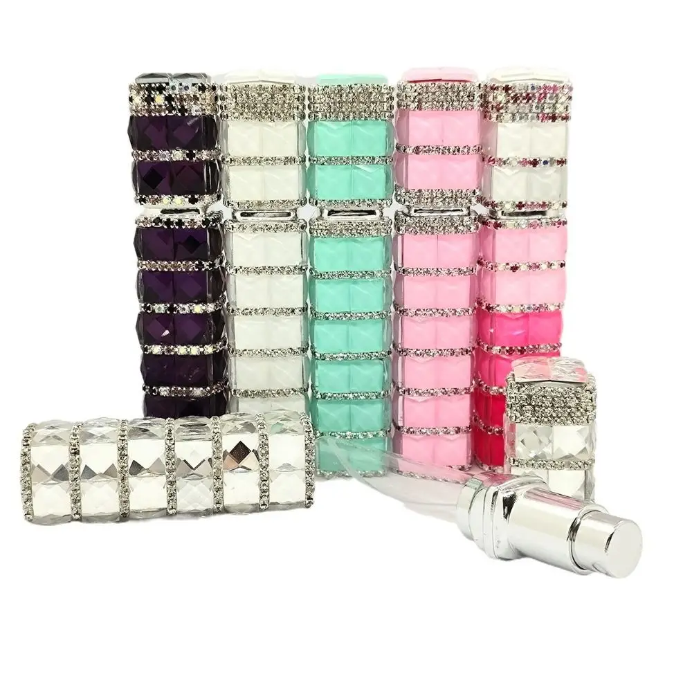 

Sparkling Refillable Bottle Rhinestones Reusable Spray Bottle Pocket Size Durable Cosmetic Container Makeup
