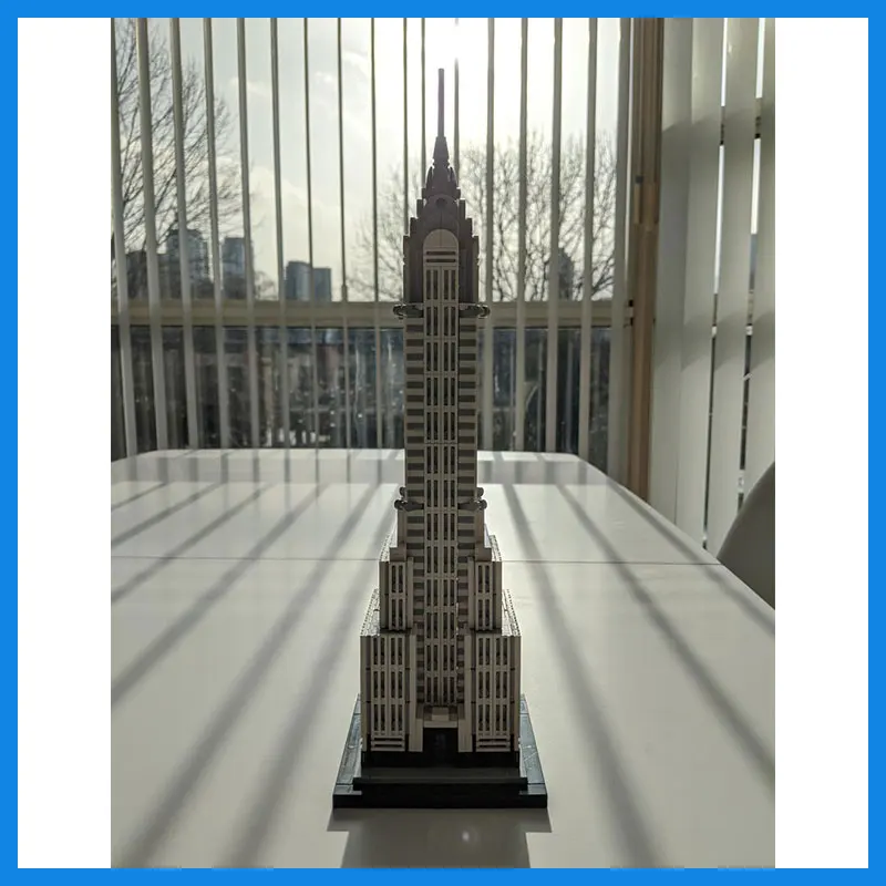 Chrysler Building MOC Build Blocks City Skyline Landscape Model DIY Bricks Street View Series Assemble Toys Christmas Gift