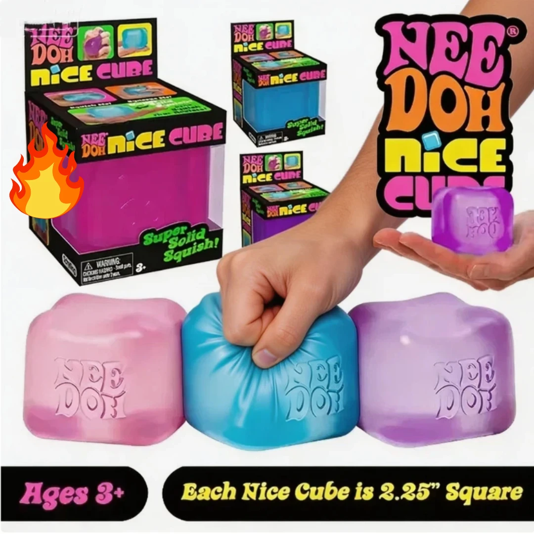 Nouveau 2026 Nee doh Nice Cube sensoriel de bureau, boîte mystère pour adultes, outil anti-stress pour l'anxiété et la concentration, jouet cadeau
