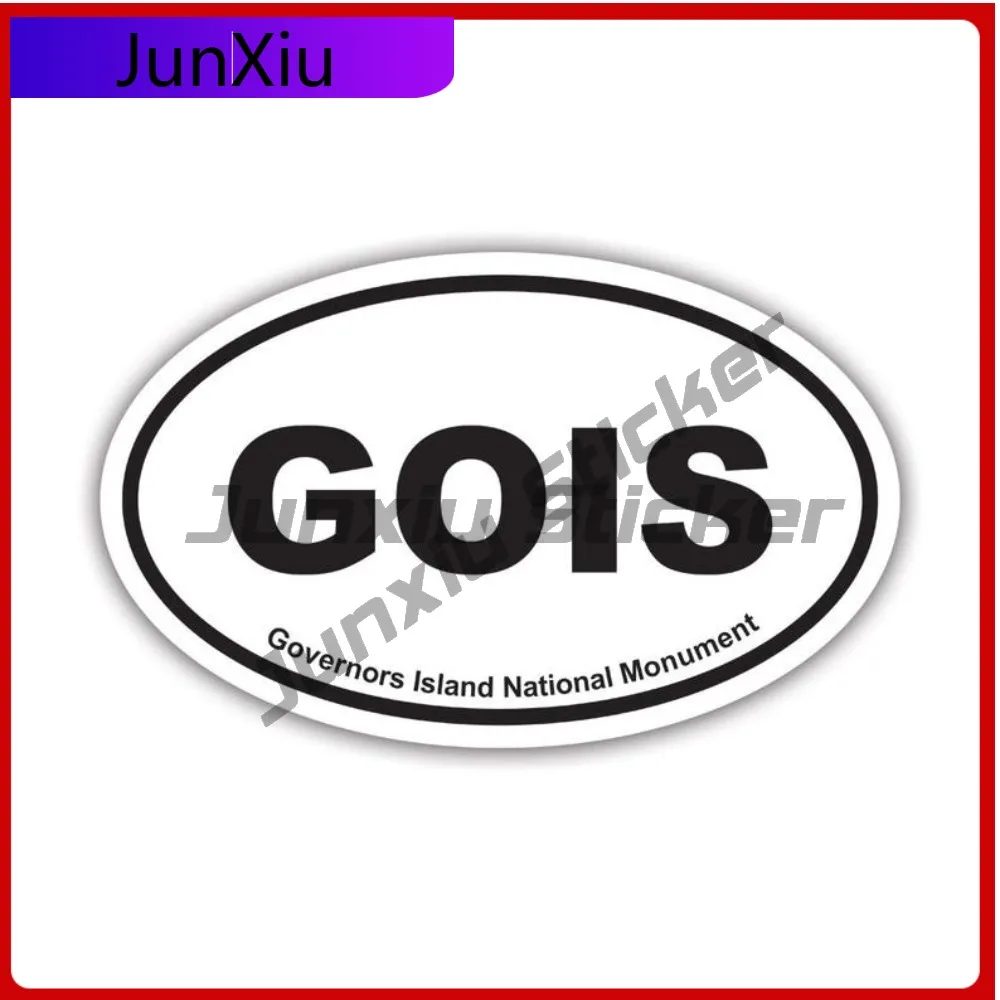 

Governors Island National Monument Gois Oval Sticker Creative Decals Uv Protected Explore Travel Auto Decor Car Sticker Vinyl