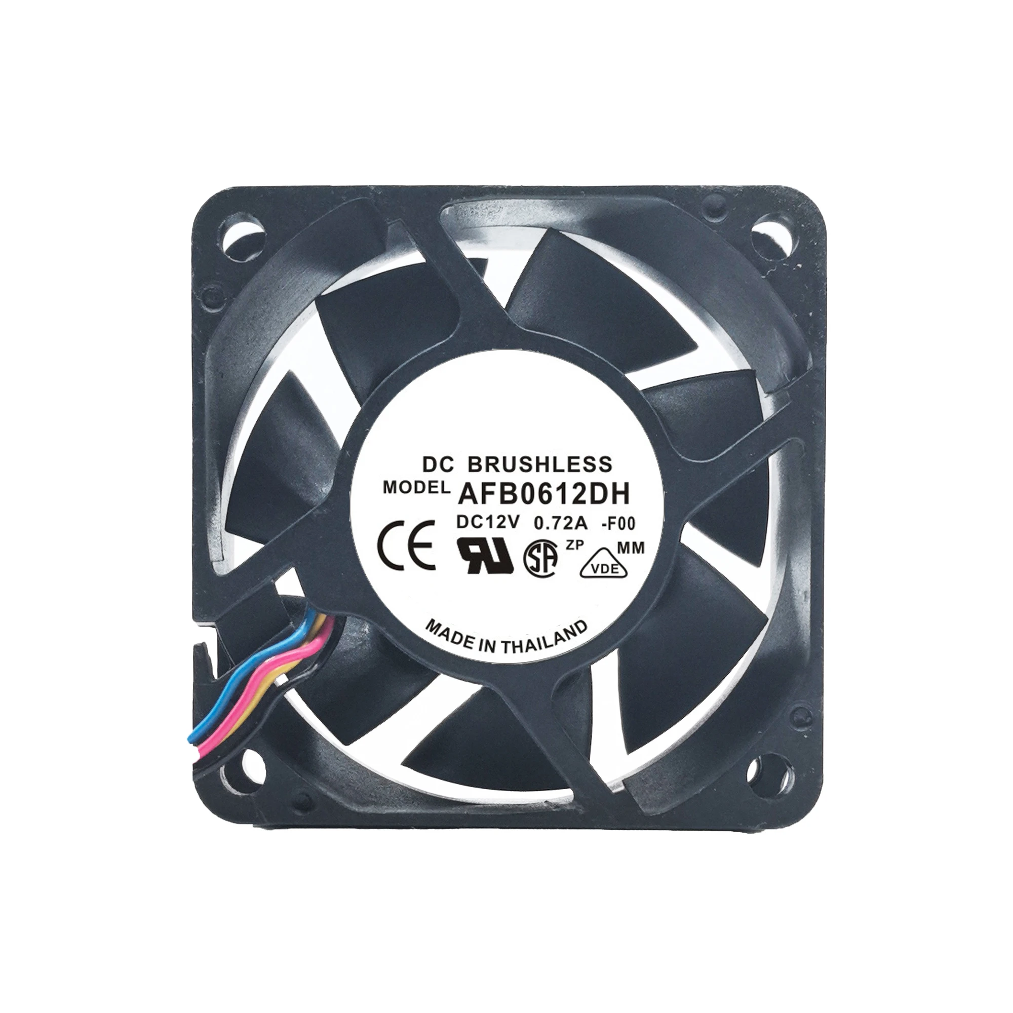 AFB0612DH DC 12V 0.72A 10.08W 9000RPM 6CM 6025 60X60X25MM 3-Wire Cooling Fan