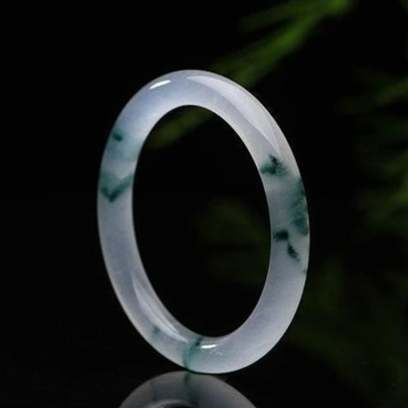 High Ice Retro Ethnic Style Green Floral Thin Strip Bracelet