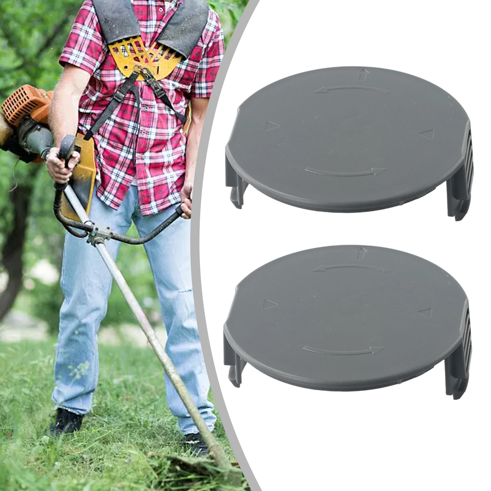 

2pcs Spool Cover Cap For Bosch Grass Cut 18/18-26/18-260 Cordless Grass Trimmers Garden Power Tool Accessories