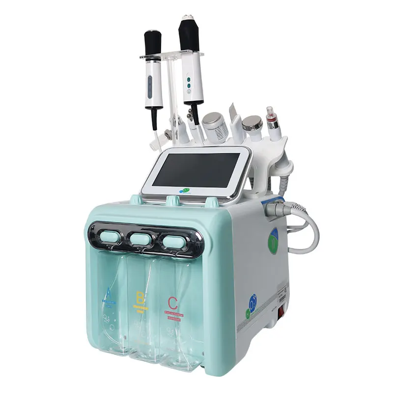 New Design 8 in 1  hydro Facial Machine for Wrinkle Remover  Bubble Facial Machine CO2 Oxygen beautiful equipment