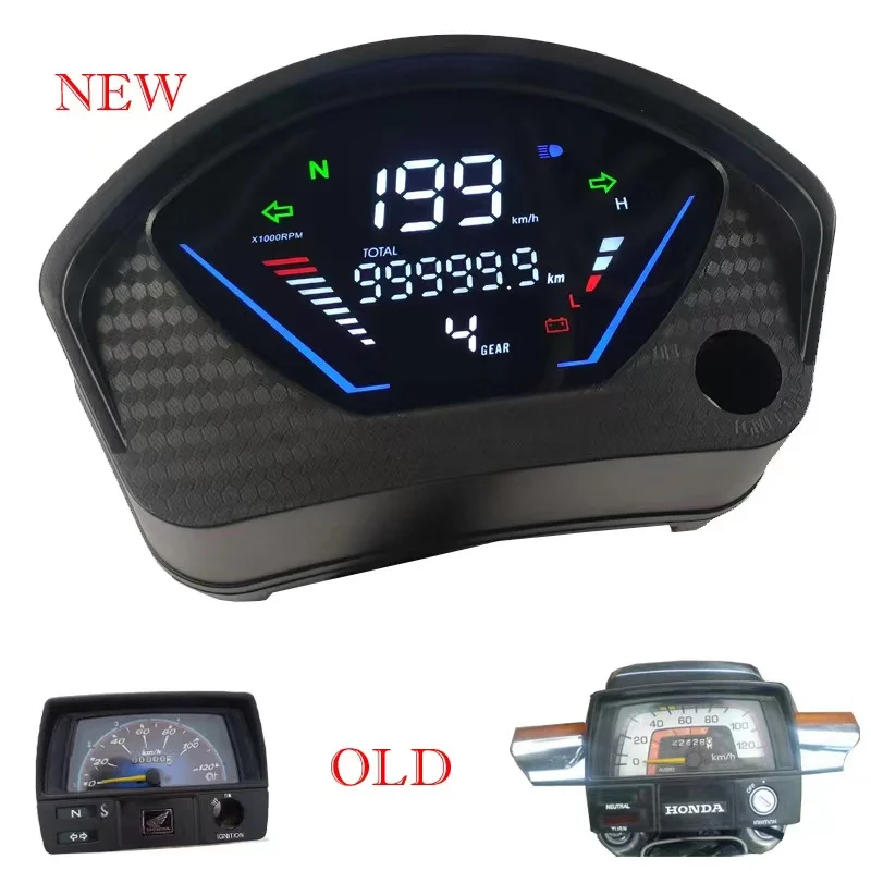 Alpha RF 11 PDigital Meter For motoland Alpha RF 125 PRO-SPORT Honda CD70 CD 70 Motorcycle Speedometer Speed meter Odometer Rpm