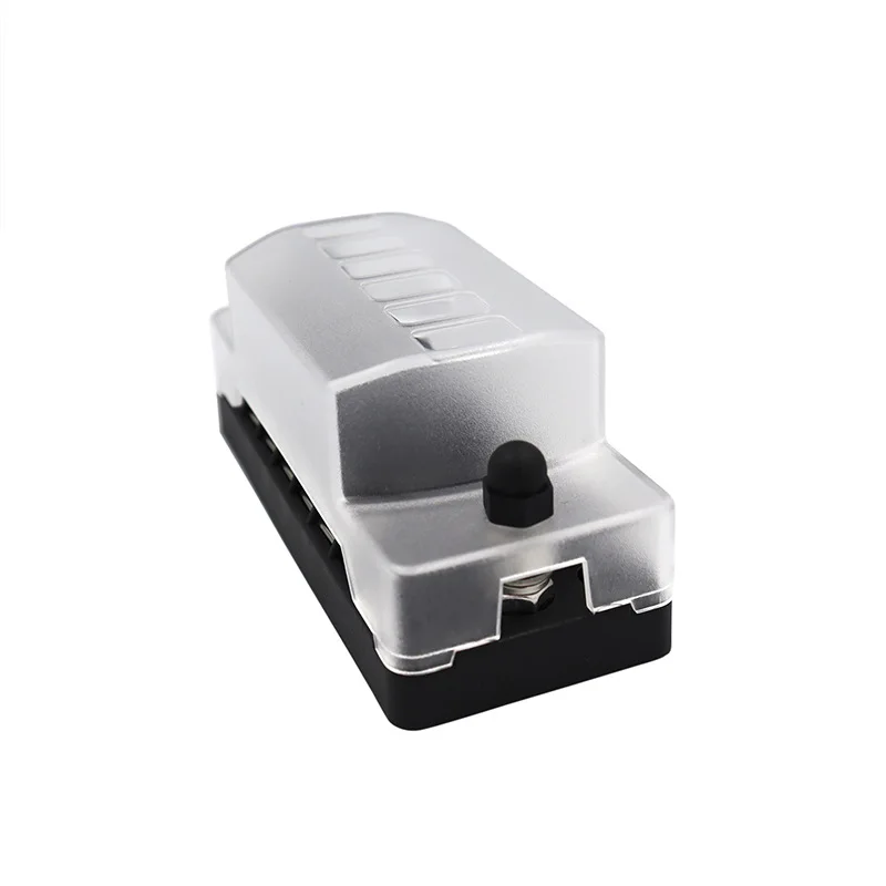 Durable 6-Way Fuse Components for Caravans - Vertical Plug-in Fuse Box with Positive and Negative Pole Fuse Holder