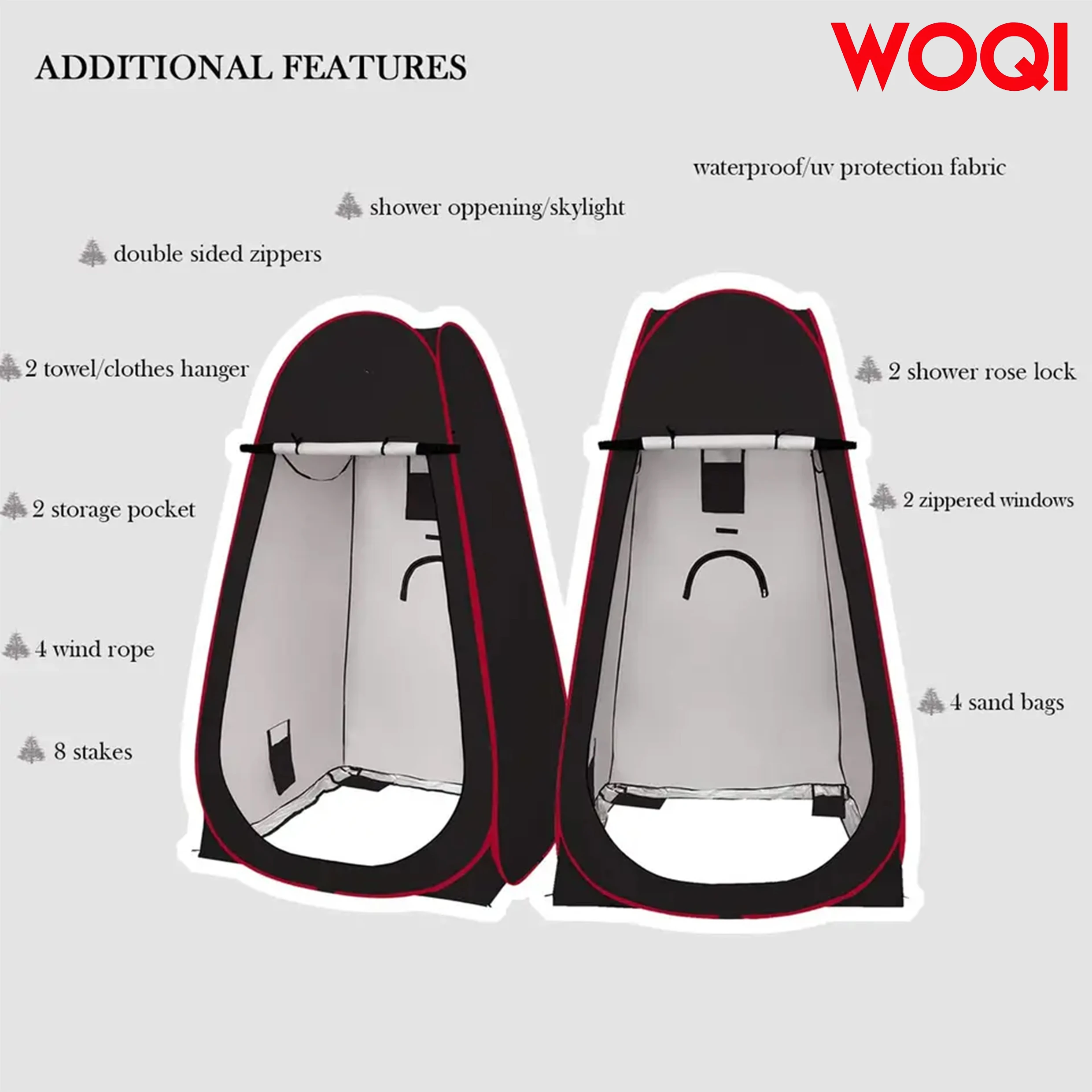 Рисунок 2 - Большая всплывающая палатка Woqi длиной 6