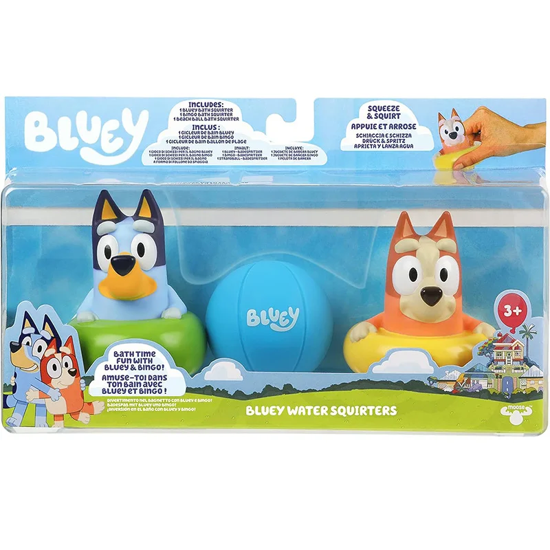 Bruyi and Friends Set fatto a mano in gomma morbida Bruyi e Friends 3 pezzi doccia Spray Toy