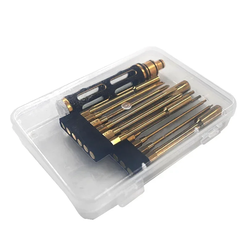 12 in 1 Hexagon Screwdriver 1.5 2.0 2.5 3.0mm 6.35mm Quick Change Allen Key Hex Screws Wrench Tool for 1/8 1/10 RC Car SCX10 TRX