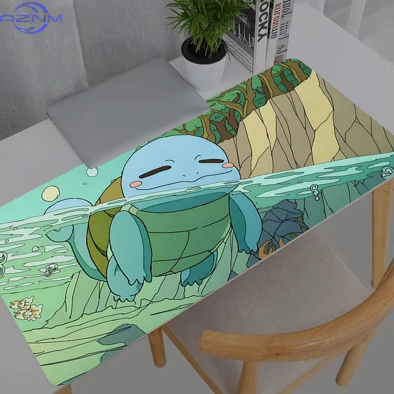 Pokemon Pikachu Surfing Large Gaming Mouse Pad Anime Non Slip Rubber Desk Mat Keyboard Table Mat for Game Office PC Decor