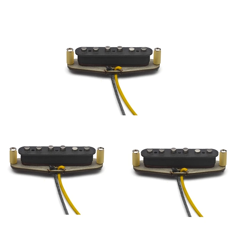 

3PCS For SSS Alnico 5 Guitar Pickups Single Coil For ST Style Guitars Pickup Durable Easy To Use