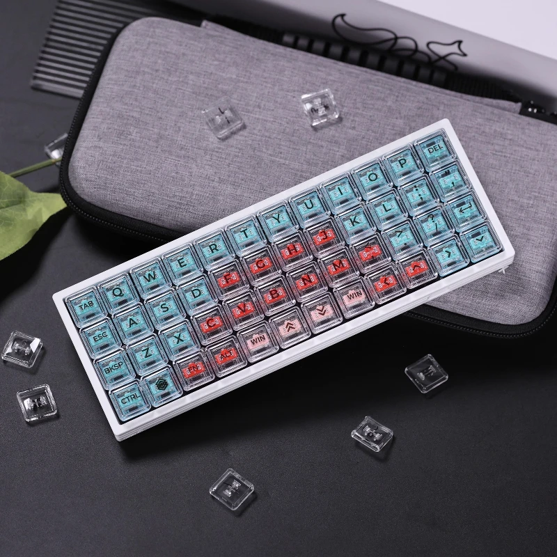 

CHOSFOX Transparent CFX Choc Low Profile Keycaps PBT Thermal Sublimation Mechanical Keyboard Customized Low Profile Keycaps
