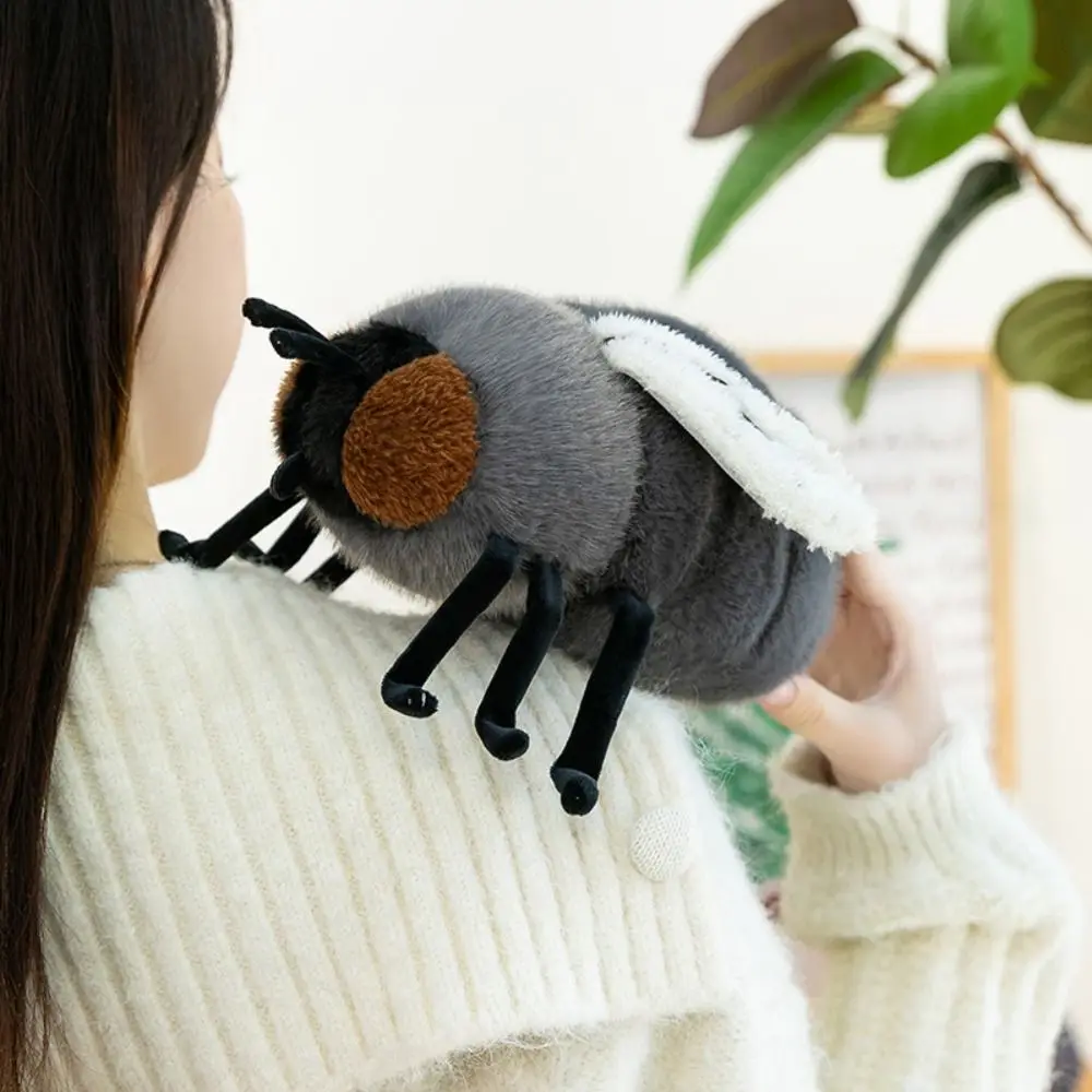 

Fluffy Simulation Fly Plush Toy Collection Appease Fly Plush Doll Cute Cartoon Stuffed Animals Doll Kids Holiday Gifts