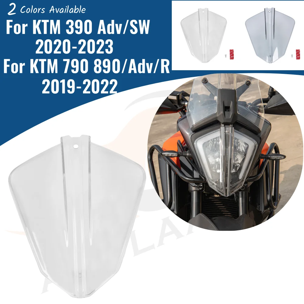 

For KTM 390 790 ADV Adventure 890 S R 390ADV 790Adv 2019-2023 Front Headlight Cover Protector Grill Guard Motorcycle Accessories