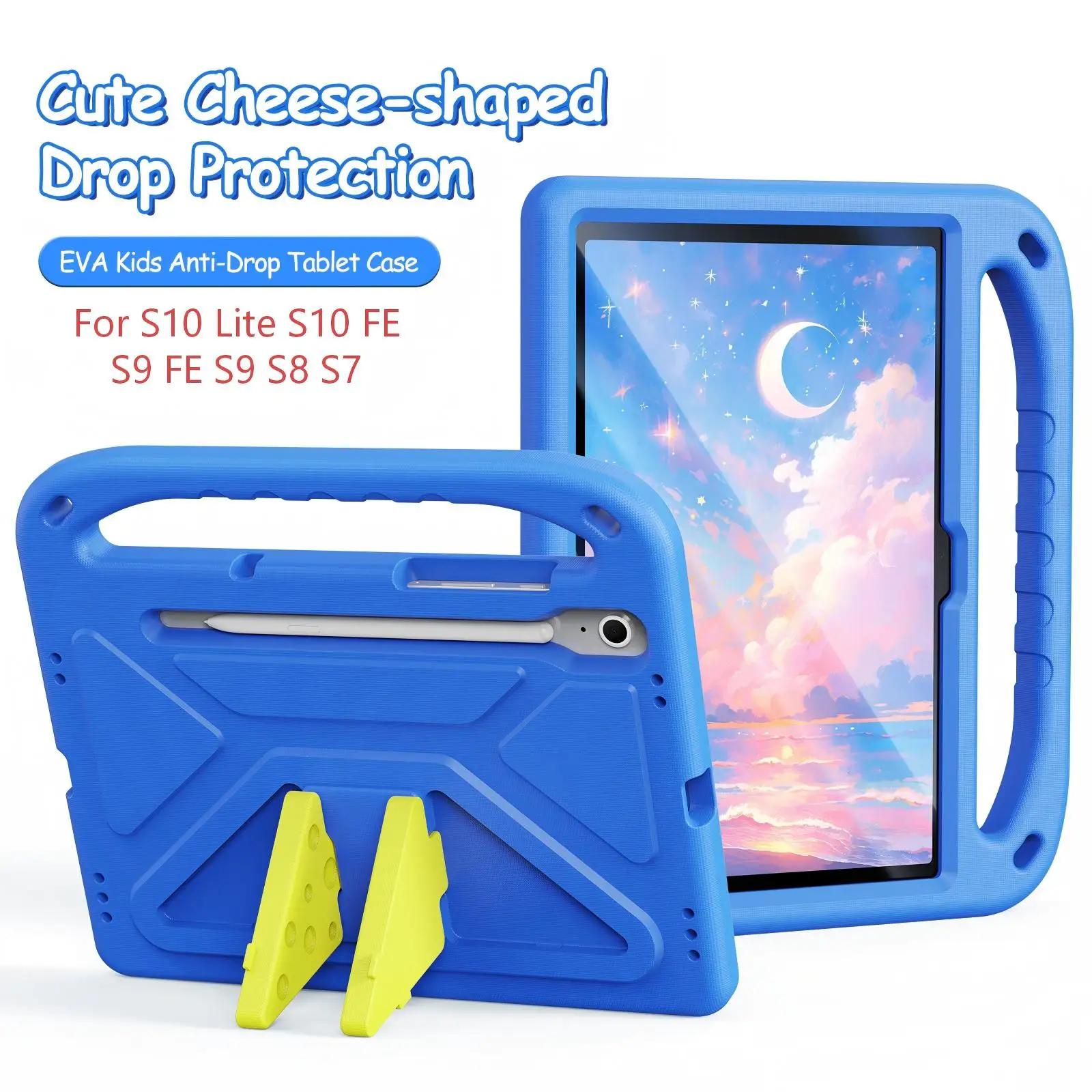 DUXDUCIS Kids Shockproof EVA Case for Samsung Galaxy Tab S11/S10 Lite/S9 FE/S8 11inch Tab A9 8.7 A11 Plus Anti-drop Stand Cover