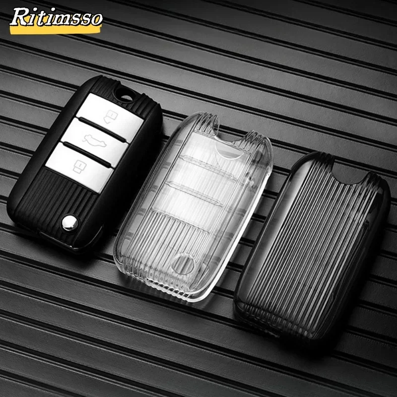 Funda de llave plegable de Tpu suave, soporte de carcasa para Roewe RX5 MG3 MG5 MG6 MG7 MG ZS GT GS 350 360 750 W5, accesorios de estilo de coche