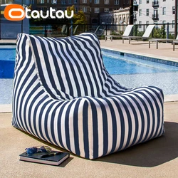 OTAUTAU Outdoor Bean Bag Lounger Cover Without Filler Swim Pool Floats Beanbag Chair Floor Sofa Bed Pouf SF163