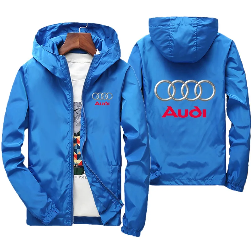 2024 Spring and Autumn Men\'s High end Jackets Outdoor Fishing and Leisure Jackets High end Brand Car Logo Printing