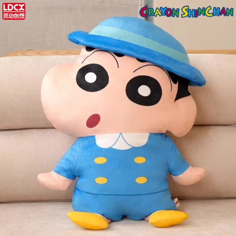 

45cm Crayon Shin-chan Plush Figure Nohara Shinnosuke Cartoon Figurine Soft Plushie Doll Anime Soft Pillow Birthday Gift