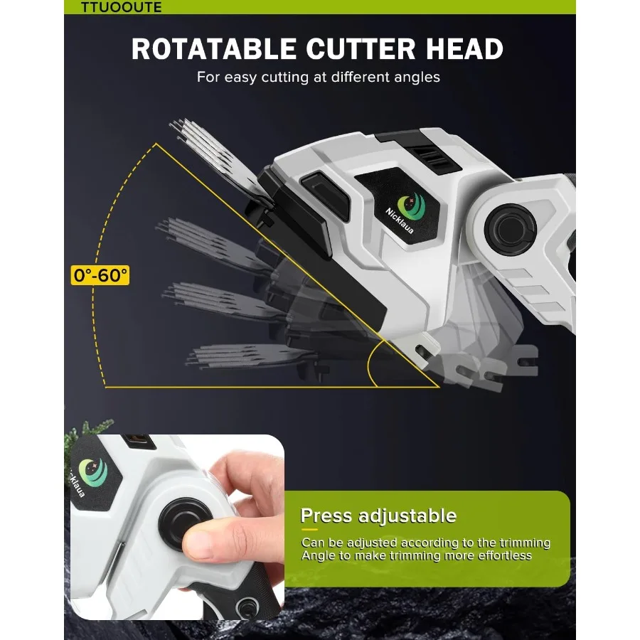 ماكينة تشذيب التحوط اللاسلكية 2 في 1 ماكينة قص الحافة اللاسلكية مع شفرة مزدوجة الحركة لقص التحوط مع 2 قطعة R