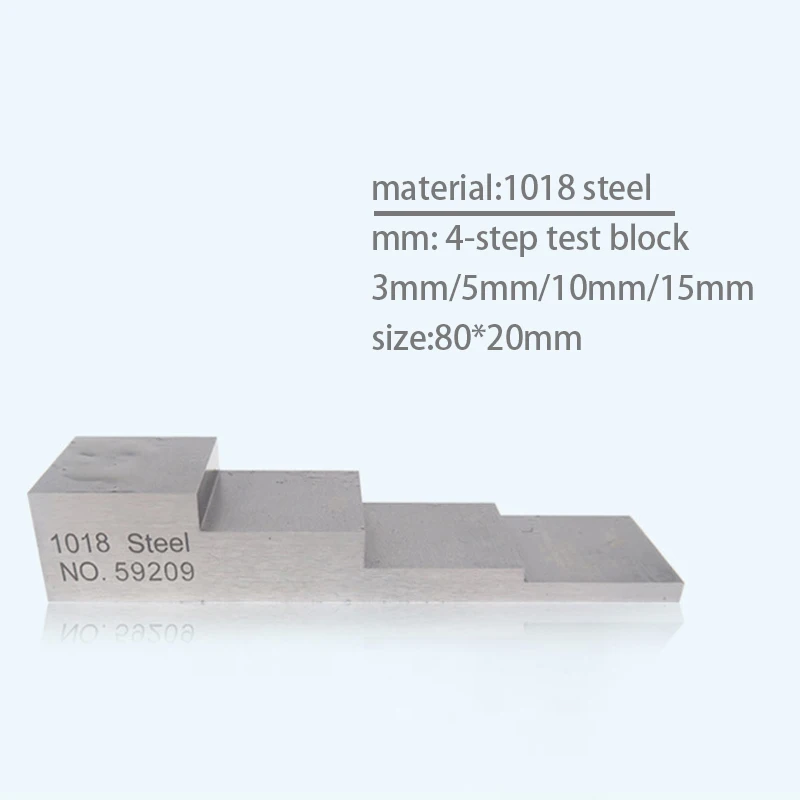 Ultrasonic thickness gauge 4 step test blocks,thickness measurement calibration step test blocks 1018 steel uint mm&inch