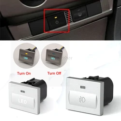 Silvery Car LED Radar Fog Light Heat Steering Wheel Power Mirror heating Switch Button For Ford Focus 2 2004-2010 mk2 Transit
