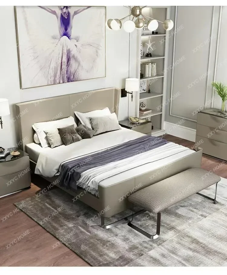 

Modern simple bedside stool guest bedroom bench shoe changing stool designer stainless steel high-end