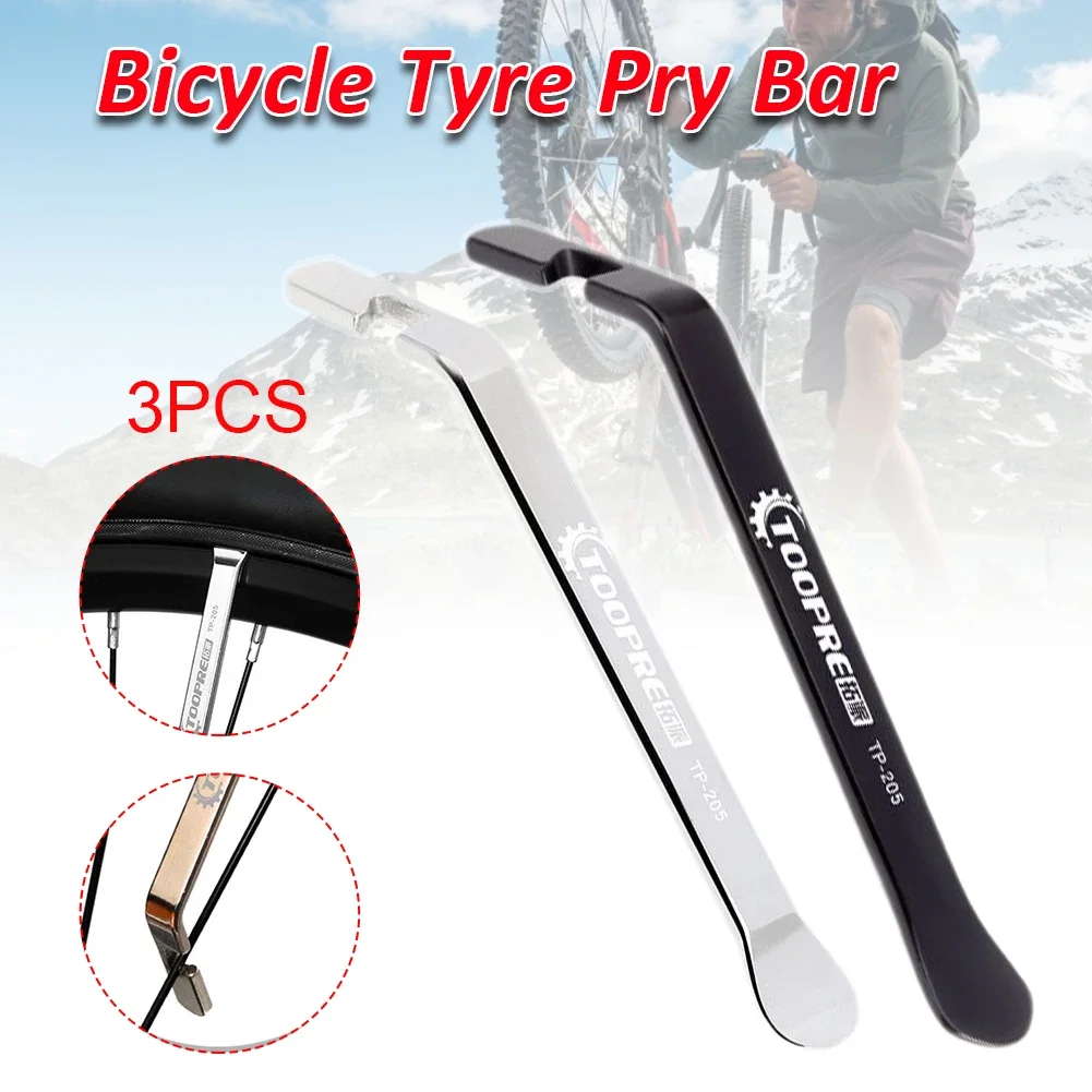 3Pcs Stainless Steel Bike Tire Lever Repair Tool Set