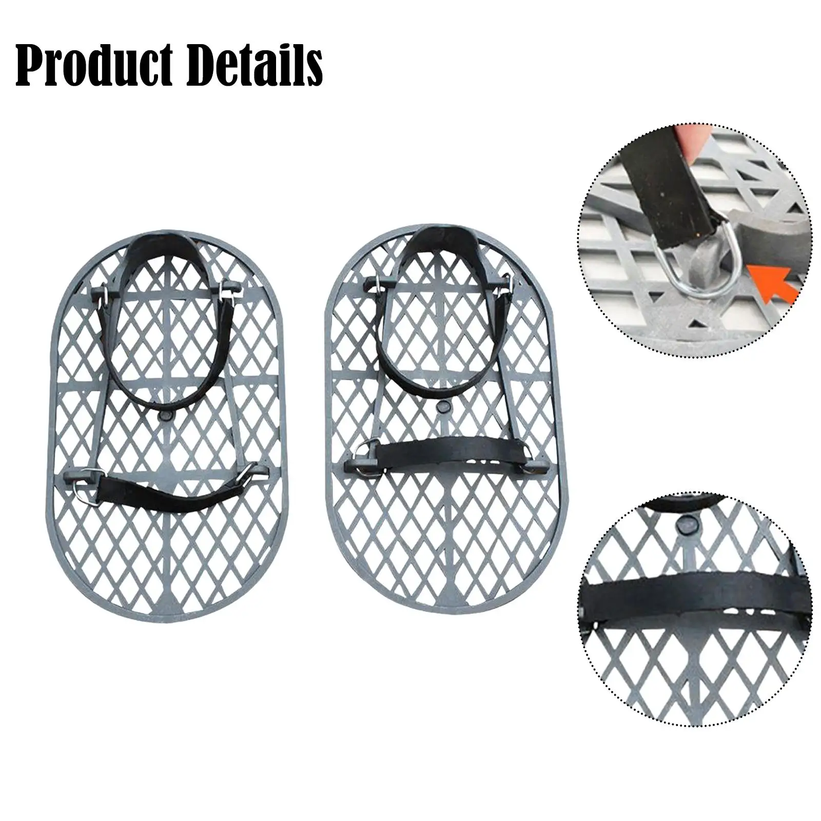 1 زوج الاسمنت مجرفة الأحذية خطاف معدني إغلاق 12.6x7.8 بوصة المضادة للانزلاق ل