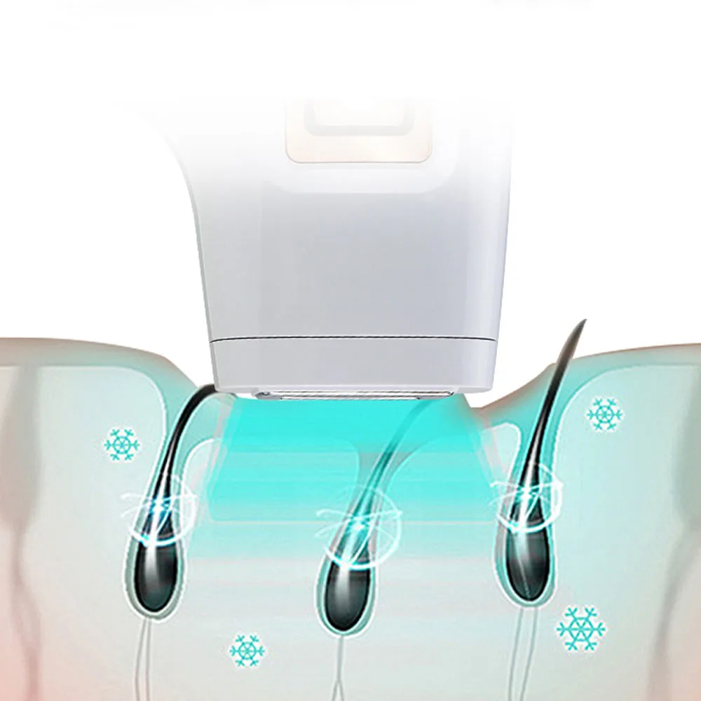 Mlay ชุดหูฟัง T5เครื่องกำจัดขนเลเซอร์เย็น IPL แบบพกพาเครื่องกำจัดขนแบบบิกินี่มีแฟลชสำหรับกำจัดขนแบบ500000ช็อต