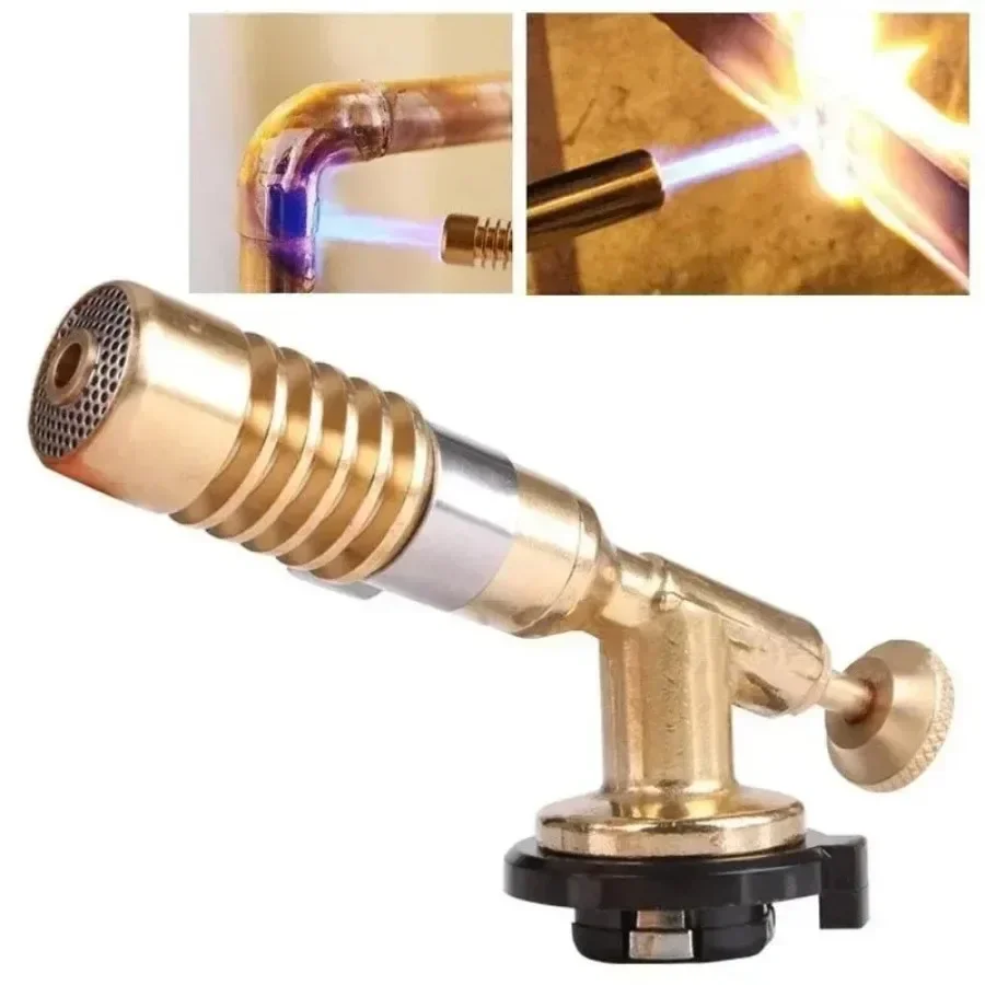 

Flame Gun Blowtorch Cooking Soldering Butane AutoIgnition Gas-Burner Lighter Heating Camping Gas Burner Flame Gas Torch