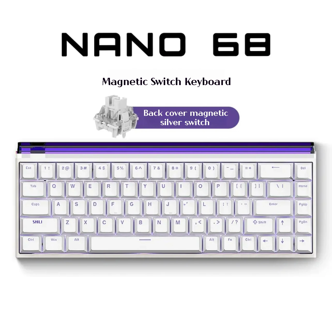 Madlions Nano68 Customized Magnetic Switch Gaming Keyboard TTC TOP E-Sport 8K 32K Scaning Rate RGB Keyboard laptop SOCD Gift