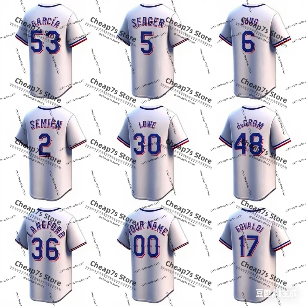 

Custom Stiched Corey Seager Josh Jung Wyatt Langford Adolis Garcia Baseball Uniform Shirts Texas Baseball Jersey