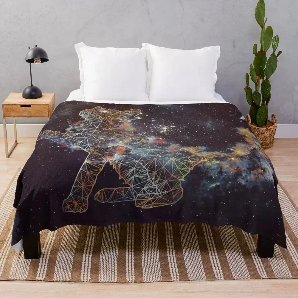 Celestial Cat Throw Blanket Soft Comfort Blanket for Reading Watching TV