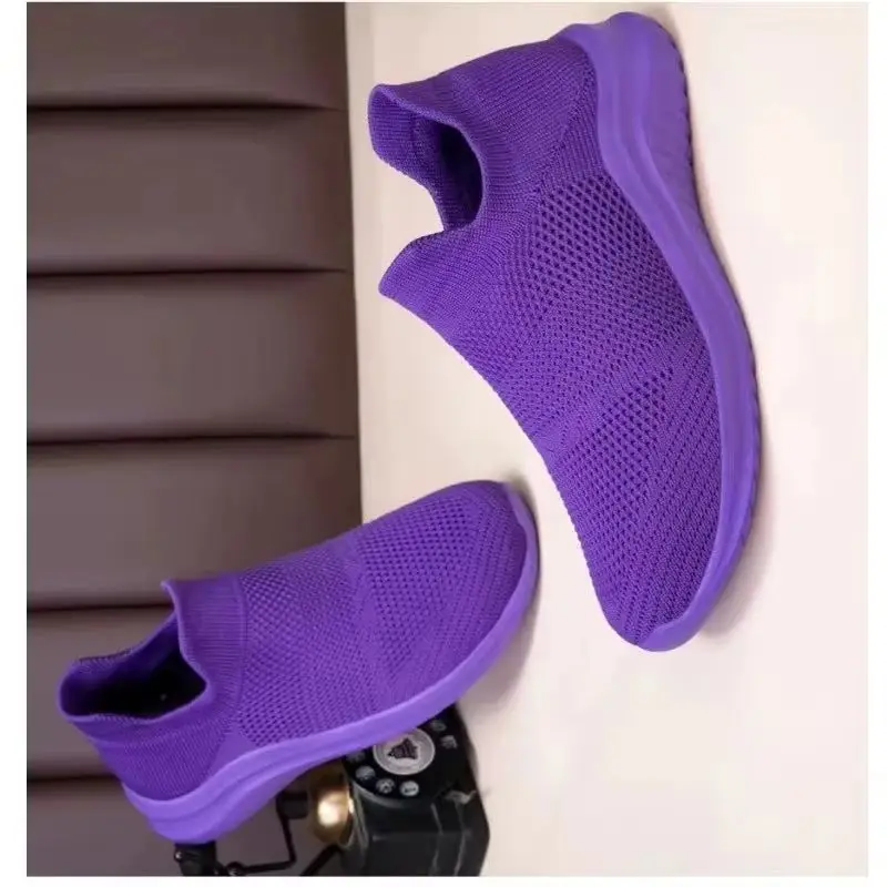 

Comfortable And Breathable Autumn New Couple's Flying Socks Mesh Shoes Trendy Fashionable Casual Sneakers Women's Running Shoes