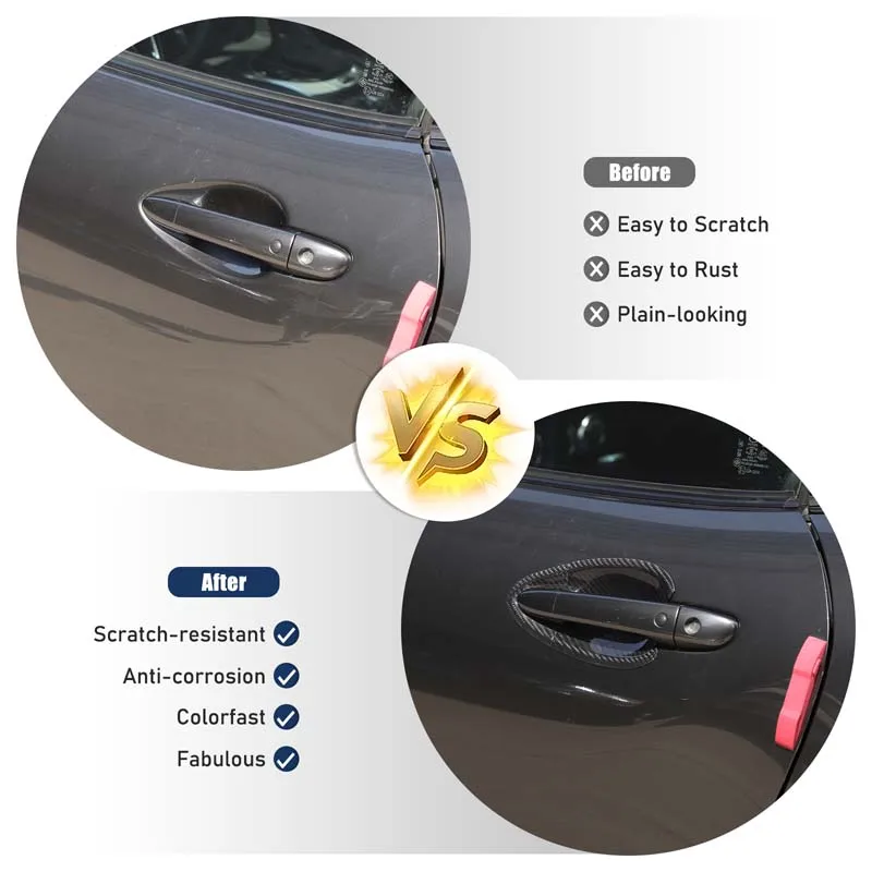 

Real carbon fiber For Mazda MX-5 ND 2016-2025 Car Exterior Handle Door Bowl Decorative Sticker Car Exterior Accessories