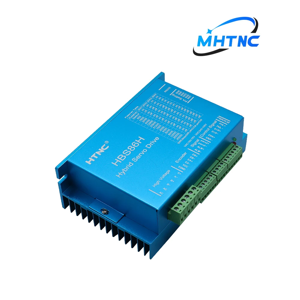 HBS86H Hybrid Servo Motor Driver AC18-70V or DC 24-100V 8.0A 0-200khz Independent Fan Suit for Nema34 Close Loop Stepper Motor